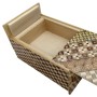 Caixa Puzzle Japonesa Yosegi 5 Sun 10 Passos com Gaveta - Oka Craft