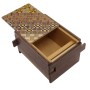 Caixa Puzzle Japonesa Yosegi 3 Sun 12 Passos - Oka Craft