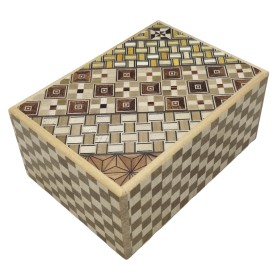 Caixa Puzzle Japonesa Yosegi Creative 4 Sun 18 Passos - Yosegi