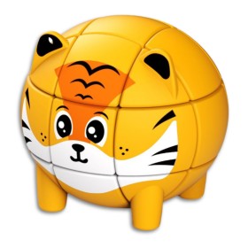 Chaveiro Mini Cubo 3x3 Q-Moe Animal - Tigre - 1