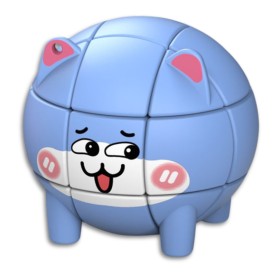 Chaveiro Mini Cubo 3x3 Q-Moe Animal - Gato - 1