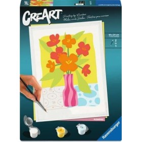 Set de Pintura por Números Ravensburger CreArt Trend D – Jarrão Flores laranjas e vermelhas Ravensburger - 1