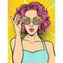 Conjunto de Pintura por Números Ravensburger CreArt Series Premium Canvas: WOW Mulher Pop Art Ravensburger - 2