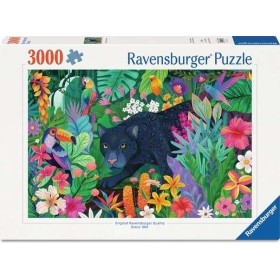 Puzzle Ravensburger Pantera na Selva de Flores de 3000 Peças Ravensburger - 1