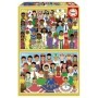 Puzzle Educa Meninas da América e África de 2 x 100 Peças Puzzles Educa - 1