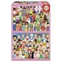 Puzzle Educa Meninas da Europa e Ásia de 2 x 100 Peças Puzzles Educa - 1
