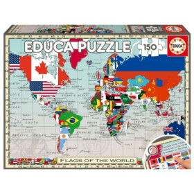 Puzzle Educa Bandeiras do Mundo de 150 Peças Puzzles Educa - 1