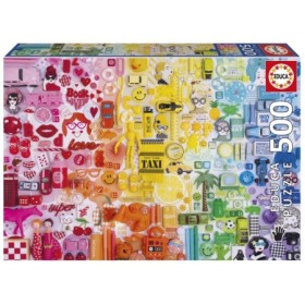 Puzzle Educa Collage de Cores de 500 Peças Puzzles Educa - 1