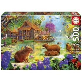 Puzzle Educa Aldeia de Capivaras de 500 Peças Puzzles Educa - 1