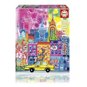 Puzzle Educa New York by Car Pintos de 1000 Peças Puzzles Educa - 1