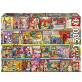 Puzzle Educa O Recanto do Livro Divertido e Kitsch de 1500 Peças Puzzles Educa - 1