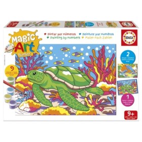 Set de Pintura por Números Educa Magic Art Animais Marinhos (9+) Puzzles Educa - 1