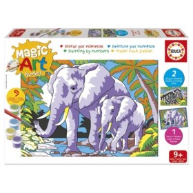 Conjunto de Pintura por Números Educa Magic Art Animais Selvagens (9+) Puzzles Educa - 1