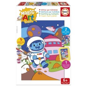 Conjunto Pintura por Números Educa Magic Art Escena Espacial (6+) Puzzles Educa - 1
