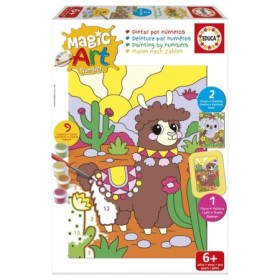 Conjunto Pintura por Números Educa Magic Art Lhama e Coala (6+) Puzzles Educa - 1