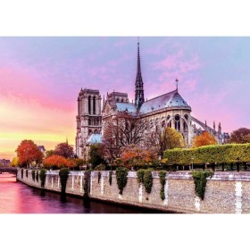 Puzzle Ravensburger Notre Dame ao Pôr do Sol de 1500 Peças Ravensburger - 1