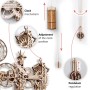 Relógio de Parede Steampunk - Puzzle 3D de Madeira Wooden City Wooden City - 4