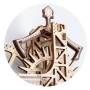 Relógio de Parede Steampunk - Puzzle 3D de Madeira Wooden City Wooden City - 6
