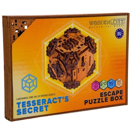 O Segredo do Tesseracto - Caixa Secreta Escape Room 3D em Madeira Wooden City Wooden City - 1