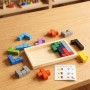 Puzzle de Blocos de Madeira - Jogo Educativo de Lógica - 2