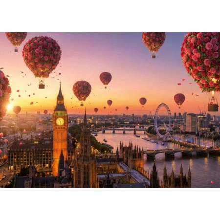 Puzzle Educa Londres em Flor de 1000 Peças Puzzles Educa - 1