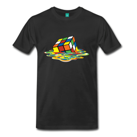 T-shirt "Melted 3x3 Cube Kubekings - 1