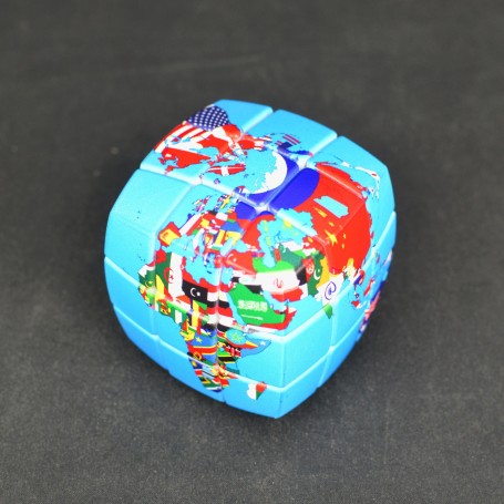 Mapa do Mundo Político v-cube 3x3 - V-Cube