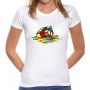 T-Shirt de rapariga com cubo de Rubik derretido - Kubekings