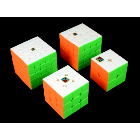 Kit Cubo Mágico Moyu Meilong 2x2 3x3 4x4 5x5 Stickerless