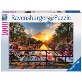 Puzzle Ravensburger Bicicletas em Amsterdã de 1000 Peças Ravensburger - 1