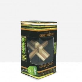 Puzzle Bambu 3D Doublecross - 3D Bamboo Puzzles