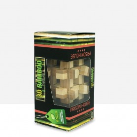 Puzzle Casa da Prisão de Bambu 3D - 3D Bamboo Puzzles