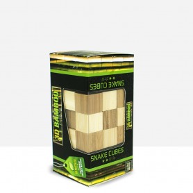 Puzzle cobra-cubo de bambu 3D - 3D Bamboo Puzzles