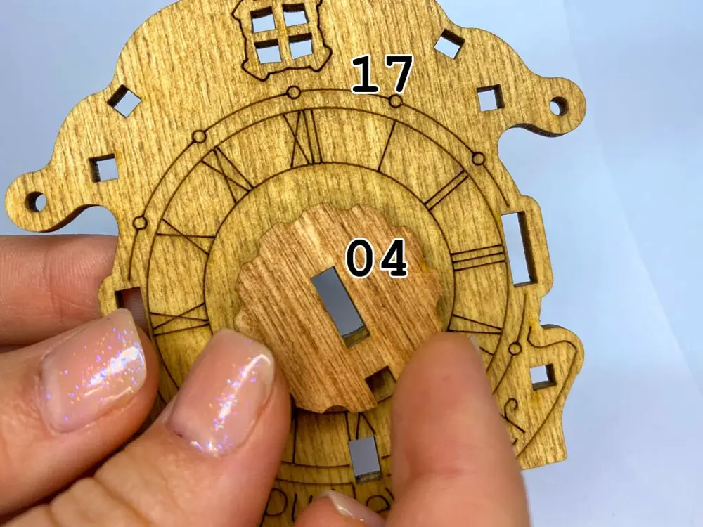 New Year Box – Montagem – Passo 1 – Monta a parte da frente