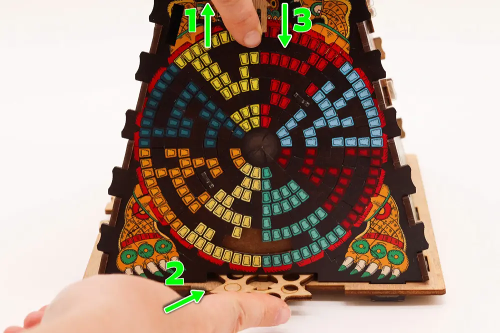 CLUEPUZZLE: A Pirâmide do Sol – Repor – Repor a Pirâmide no estado inicial